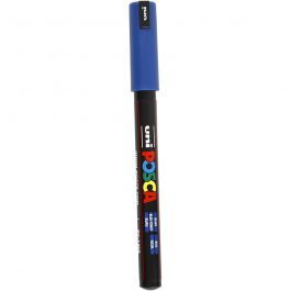Posca Marker, blue, no. PC-1MR, line 0,7 mm, extra-fine, 1 pc [HOB-272041]