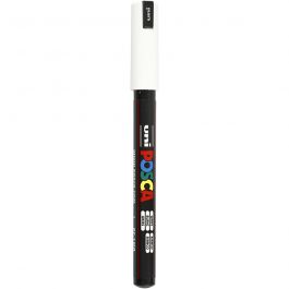 Posca Marker, white, no. PC-1MR, line 0,7 mm, extra-fine, 1 pc [HOB-272052]