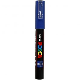 Posca Marker, blue, no. PC-1M, line 0,7 mm, extra-fine, 1 pc [HOB-273041]
