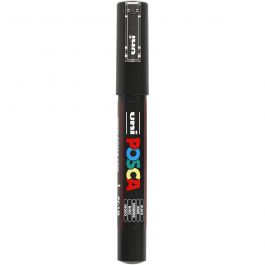 Posca Marker, black, no. PC-1M, line 0,7 mm, extra-fine, 1 pc [HOB-273046]