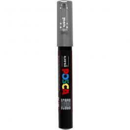 Posca Marker, silver, no. PC-1M, line 0,7 mm, extra-fine, 1 pc [HOB-273805]