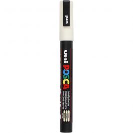 Posca Marker, ivory, no. PC-3M, line 0,9-1,3 mm, fine, 1 pc [HOB-274019]
