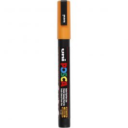 Uni Posca Marker, line width: 0,9-1,3 mm,  PC-3M , bright yellow, fine, 1pc [HOB-274024]