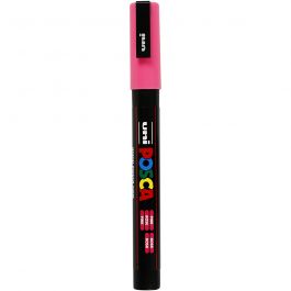 Posca Marker, pink, no. PC-3M, line 0,9-1,3 mm, fine, 1 pc [HOB-274056]