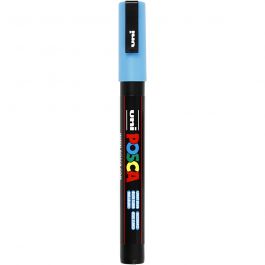 Uni Posca Marker, line width: 0,9-1,3 mm,  PC-3M , light blue, fine, 1pc [HOB-274057]