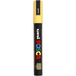 Posca Marker, straw yellow, no. PC-5M, line 2,5 mm, medium, 1 pc [HOB-276038]