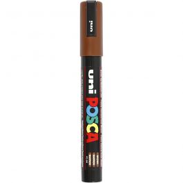 Posca Marker, brown, no. PC-5M, line 2,5 mm, medium, 1 pc [HOB-276045]