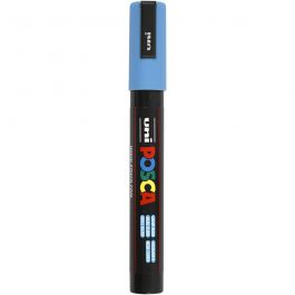 Posca Marker, light blue, no. PC-5M, line 2,5 mm, medium, 1 pc [HOB-276057]