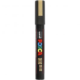 Posca Marker, gold, no. PC-5M, line 2,5 mm, medium, 1 pc [HOB-276810]
