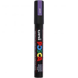 Posca Marker, metallic violet, no. PC-5M, line 2,5 mm, medium, 1 pc [HOB-276840]