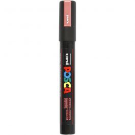 Uni Posca Marker, line width: 2,5 mm,  PC-5M , metallic red, medium, 1pc [HOB-276860]