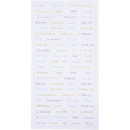 Stickers - Baby, baby, 12x23 cm, 2x84 pc/ 1 pack [HOB-27691]