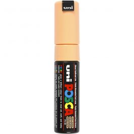 Posca Marker, pale orange, no. PC-8K, line 8 mm, broad, 1 pc [HOB-278030]