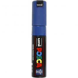 Posca Marker, blue, no. PC-8K, line 8 mm, broad, 1 pc [HOB-278041]