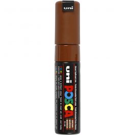 Posca Marker, brown, no. PC-8K, line 8 mm, broad, 1 pc [HOB-278045]