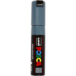 Uni Posca Marker, line width: 8 mm,  PC-8K , slate grey, broad, 1pc [HOB-278096]