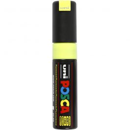 Posca Marker, fluo yellow, no. PC-8K, line 8 mm, broad, 1 pc [HOB-278724]