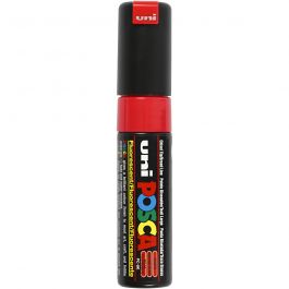 Posca Marker, fluo red, no. PC-8K, line 8 mm, broad, 1 pc [HOB-278740]