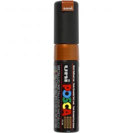 Posca Marker, bronze, no. PC-8K, line 8 mm, broad, 1 pc [HOB-278820]