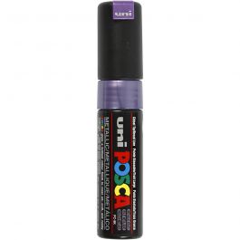 Uni Posca Marker, line width: 8 mm,  PC-8K , metallic violet, broad, 1pc [HOB-278840]