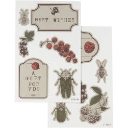 Stickers, 9x14 cm, 4 ass sheets/ 1 pack [HOB-27983]