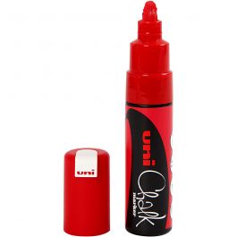 Chalk Pen, red, line 8 mm, 1 pc [HOB-279940]