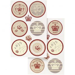 Stickers, 9x14 cm, 4 ass sheets/ 1 pack [HOB-27997]