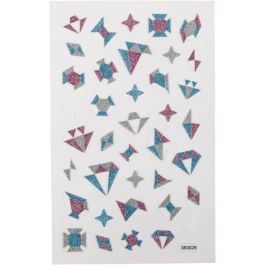 Glitter Stickers, diamonds, sheet 10x16 cm, 1 sheet [HOB-280021]