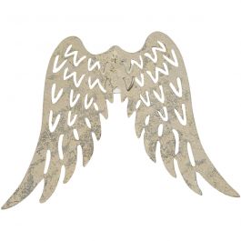 Metal Wings, H: 6 cm, W: 7,5 cm, 30 pc/ 1 pack [HOB-28217]