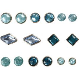 Deco Rivets, size 8-18 mm, blue, 16 pc/ 1 pack [HOB-28310]