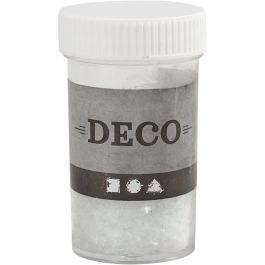 Glitter, size 1-3 mm, transparent, 30g