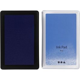 Ink Pad, H: 2 cm, size 9x6 cm, blue, 1 pc [HOB-285335]