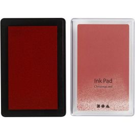 Ink Pad, H: 2 cm, size 9x6 cm, christmas red, 1 pc [HOB-285336]