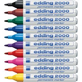 Edding Markers, no. 2000, line 1,5-3 mm, assorted colours, 10 pc/ 1 pack [HOB-352090]