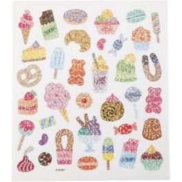 Stickers, candy, sheet 15x16,5 cm, 1 sheet [HOB-29048]