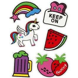 Soft Stickers, Keep on, 12,2x17,75 cm, 1 sheet [HOB-29091]