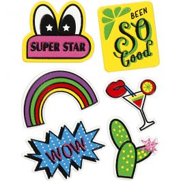 Soft Stickers, Super Star, 12,2x17,75 cm, 1 sheet [HOB-29093]