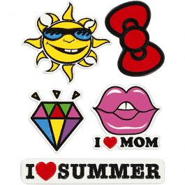 Soft Stickers, I Love Mom, 12,2x17,75 cm, 1 sheet [HOB-29098]