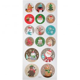 Stickers, christmas, 10x23 cm, 1 sheet [HOB-29161]