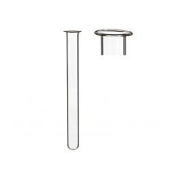 Glass Test tube 1.5cm diameter 15cm high, with ring (set of 12 pcs) [IFS-29202]