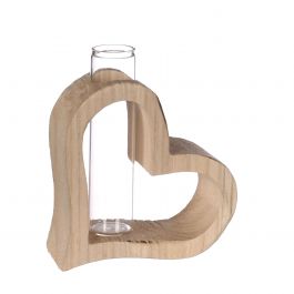 Wood heart with tube 10 x 5 h.11 (6 pcs) [IFS-29638]