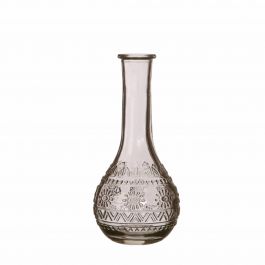 Flower vase Paris Ø7.5cm and 16cm high Grey (12 pcs.) [IFS-29726]