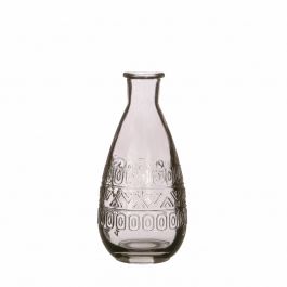 Flower vase Rome Ø7.5cm and 16cm high Grey (12 pcs.) [IFS-29736]