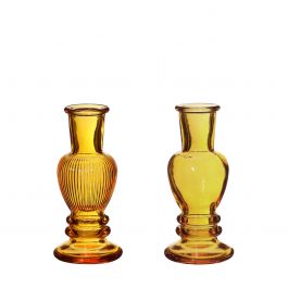 Vase Venice Ochre H: 11,3 x Ø5 cm (12 Pcs) [IFS-29882]
