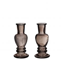 Vase Venice Grey H: 11,3 x Ø5 cm (12 Pcs) [IFS-29886]