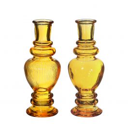 Vase Venice Ochre H: 15,5 x Ø5,7 cm (12 Pcs) [IFS-29892]