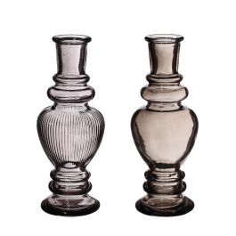 Vase Venice Grey H: 15,5 x Ø5,7 cm (12 Pcs) [IFS-29896]