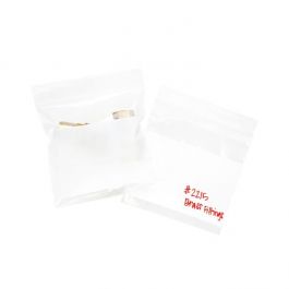 Grip Seal Bags 100x100mm with Write-on-Panel, PE 50 micron (100 pcs) [2WE44]