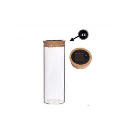 Test tube Ø8 h: 23 cm w. solar cork lid  (1 pc) [IFS-30174]