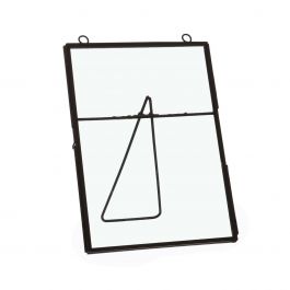 Frame for dried flowers etc. black 18cm high (4 pcs.) [IFS-30245]